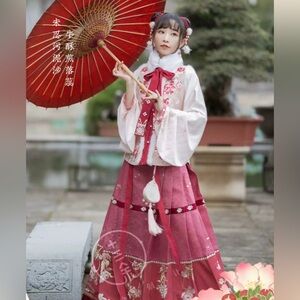 “Butter flowers” Ming dynasty Chinese hanfu bijia